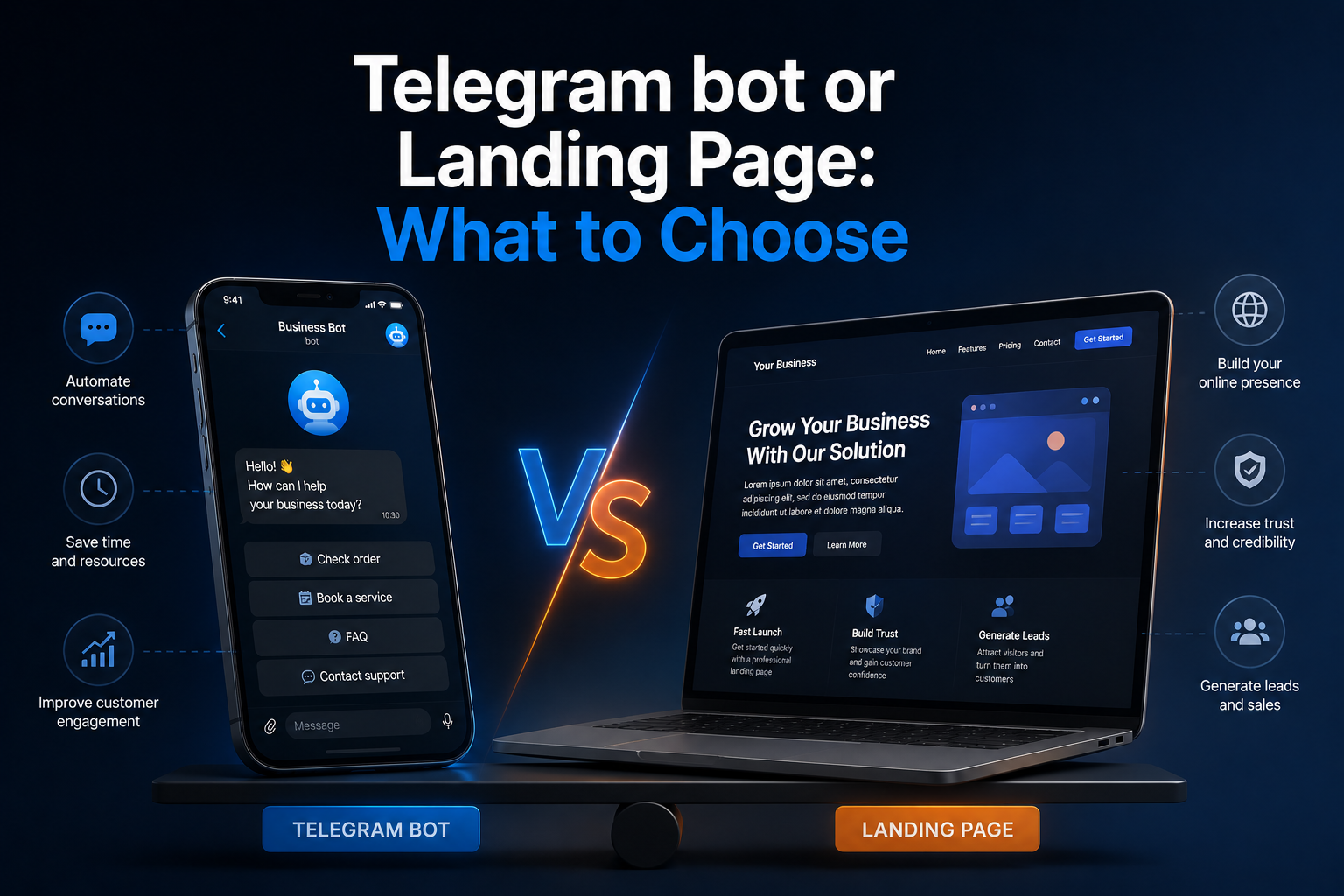 Bot or landing page
