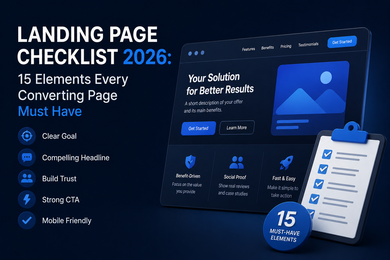 Landing page checklist